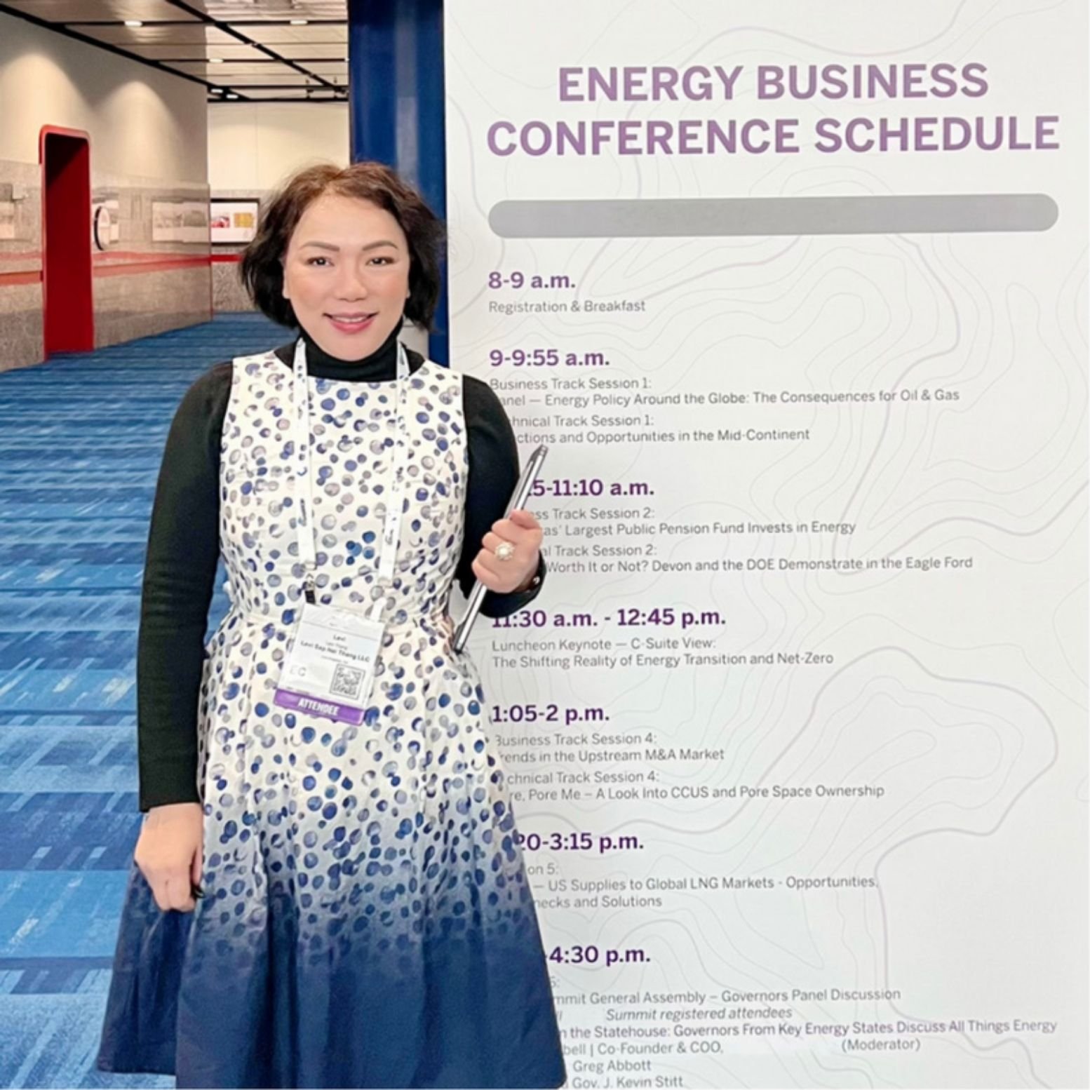 Levi Sap Nei Thang at the US Energy Conference