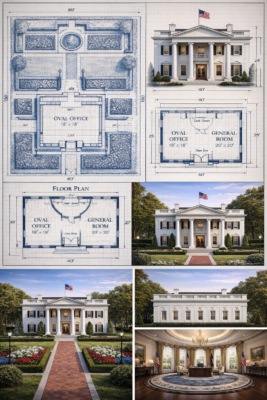 USA White House Rose Garden design by Levi Sap Nei Thang